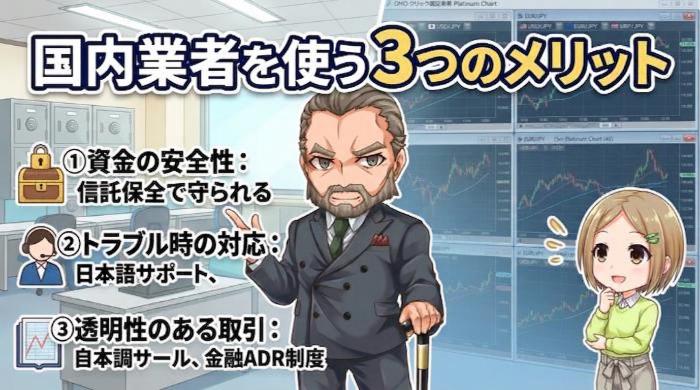 国内業者を使う3つのメリット