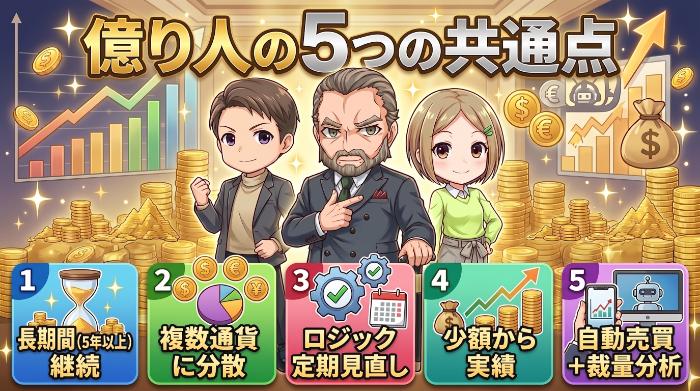 FX自動売買で大きな成果を出した人の共通点