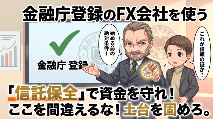 金融庁に登録された業者を選ぶ