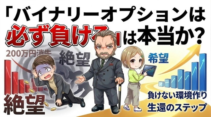 【警告】バイナリーオプションで必ず負ける人がやっている6つのパターン