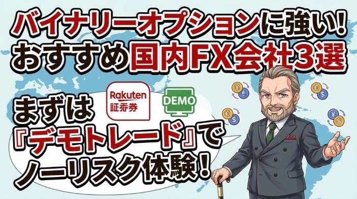 バイナリーオプションに強い、おすすめFX会社3選