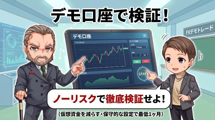 「デモトレードで練習してから始められるのが安心」