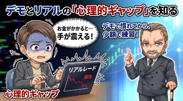 デモトレードで「リアルとの心理的ギャップ」を体験しておく