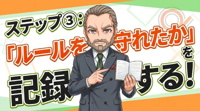 2週間ルールを守って「記録」をつける