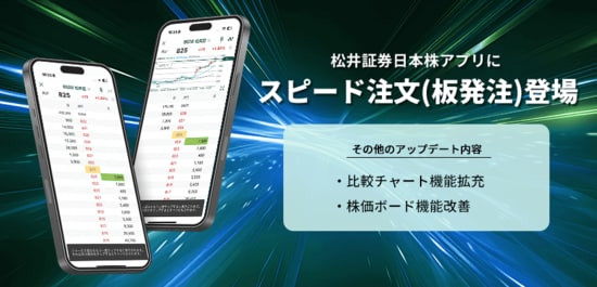 松井証券の日本株アプリ