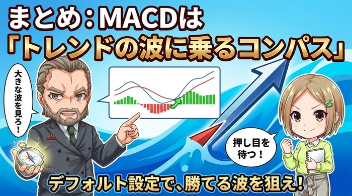 MACDはトレンドの波にのるコンパス