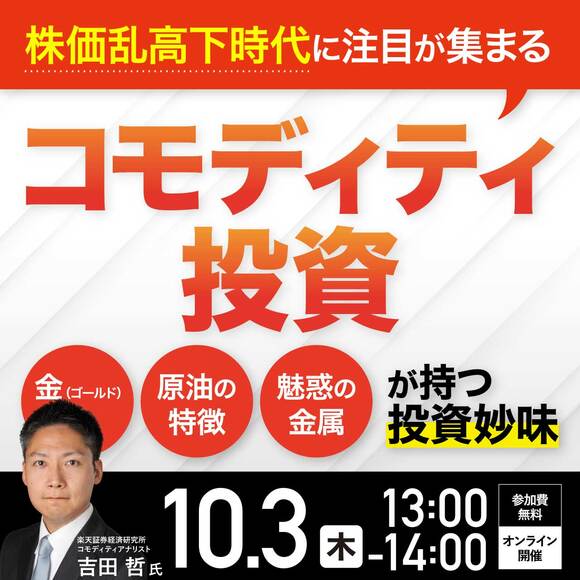 株価乱高下時代に注目が集まる「コモディティ投資」～金（ゴールド）、原油の特徴、魅惑の金属が持つ投資妙味～