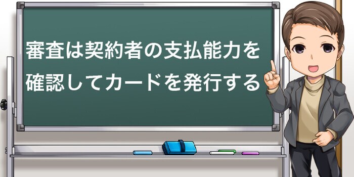 審査は支払能力を確認する作業