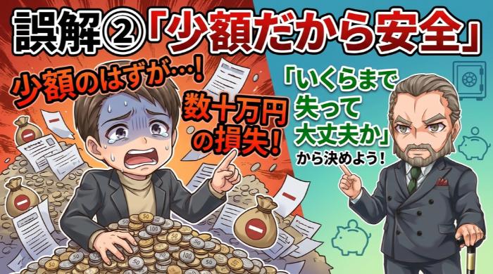 「少額だから安全」
