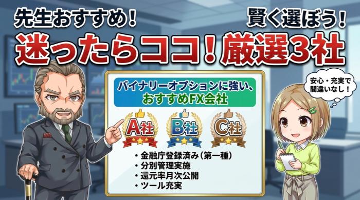 国内バイナリーオプションおすすめ3社