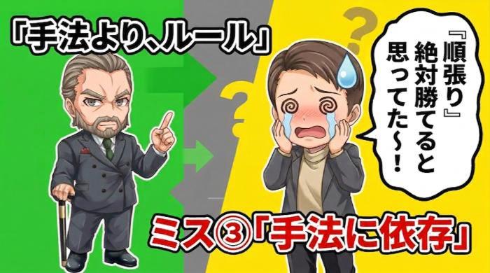 「順張りさえやれば勝てる」と手法に依存している