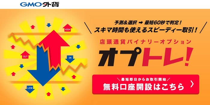 GMO外貨のバイナリーオプション「オプトレ」
