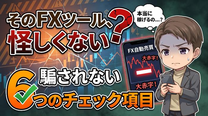 FX自動売買ツールが怪しいと感じたら【危険】確認すべき6つのチェック項目