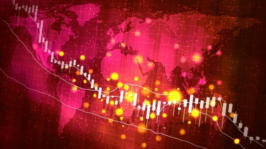 米景気後退リスクから、アジア市場は全面安