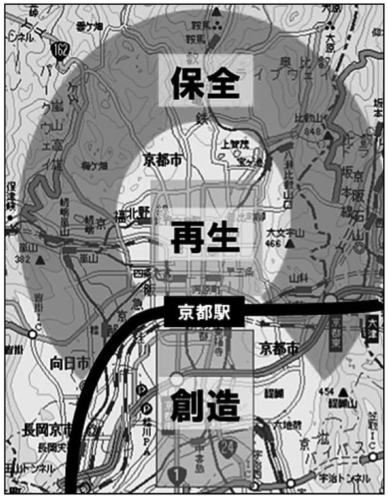 「京都市都市計画マスタープラン」（2012年2月発表）より
