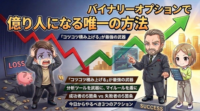 バイナリーオプションで億り人になる方法