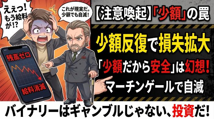少額反復で損失が積み上がる ─ 「少額だから安全」は幻想