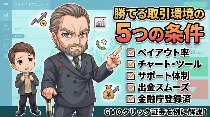 勝ち方を支える取引環境の5つの条件