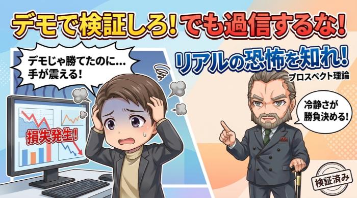 まずデモトレードで自分のルールを検証しろ