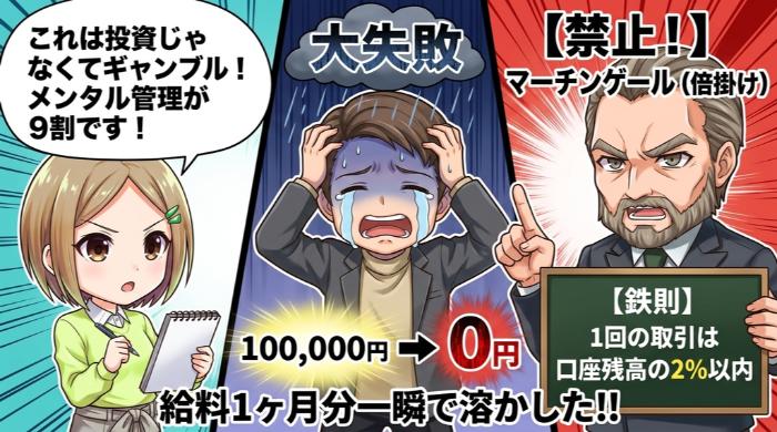 1回の取引は口座残高の2%以内