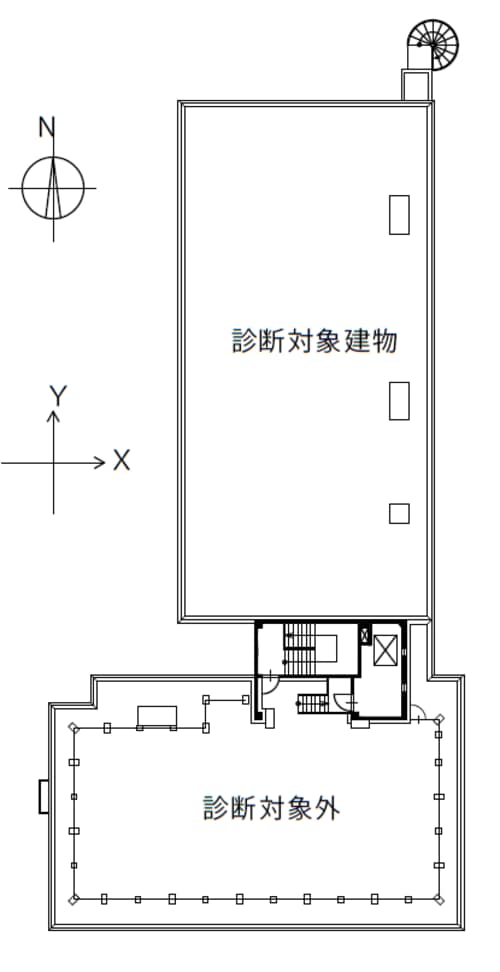 耐震診断および補強対象部分
