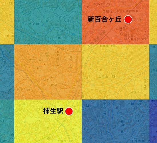 【図表4】年齢3区神奈川県川崎市麻生区分別人口推移 出所：国土交通省『メッシュ別将来人口推計（平成30年推計）』