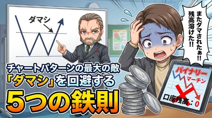 チャートパターンの最大の敵「ダマシ」を回避する5つの鉄則