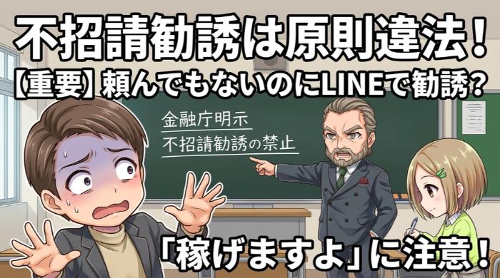 不招請勧誘の禁止 ── 望んでいない相手への勧誘は原則違法