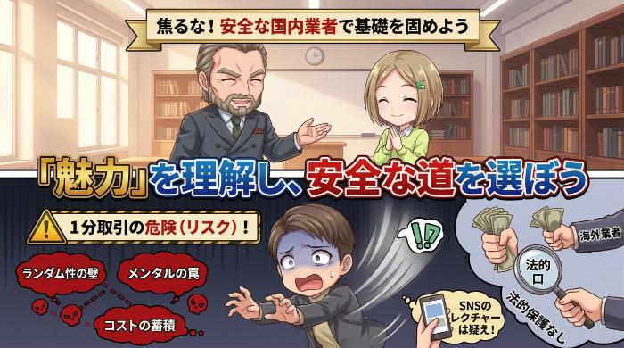 1分取引の「魅力」を理解したうえで安全な道を選ぼう