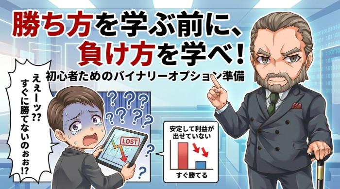 バイナリーオプション初心者の勝率を上げるために必要な3つの準備