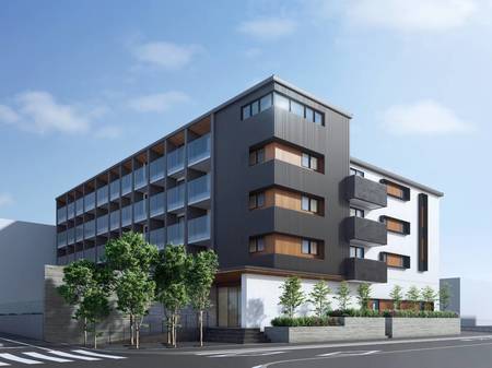 外観パース（北西側）