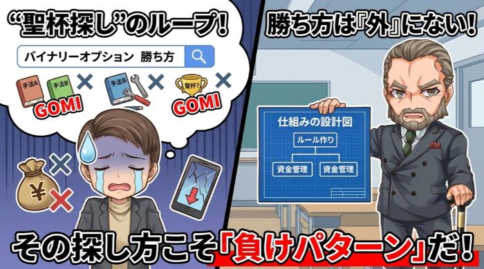 勝ち方を探し続ける行為自体が「負けパターン」の一部である理由