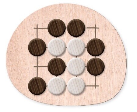 盤から白石をすべて取って全滅させるか、白が一方的に打てない状況にしてください。