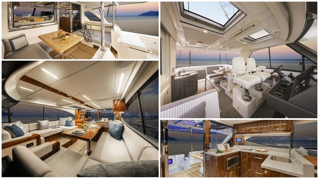 リビエラ 50 スポーツモーターヨット 内装（ユニマットプレシャス提供）