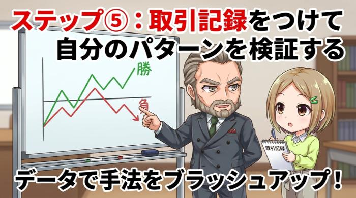 取引記録をつけて自分のパターンを検証する