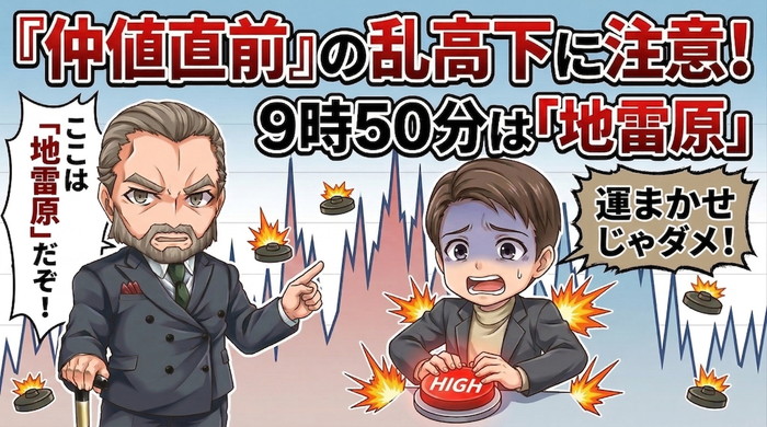 仲値5分前は乱高下の地雷原