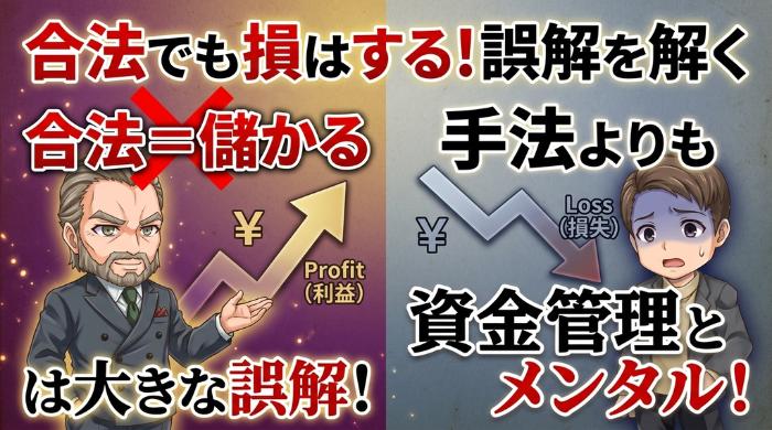 合法でも「合法＝儲かる」ではない。ここだけは誤解するな