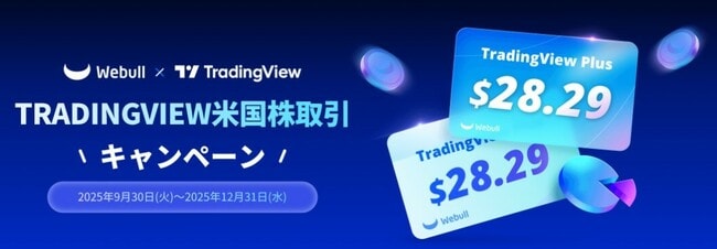 ウィブル証券TradingView米国株取引キャンペーン​