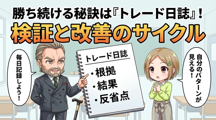 バイナリーオプションで勝つにはトレードの振り返りが重要