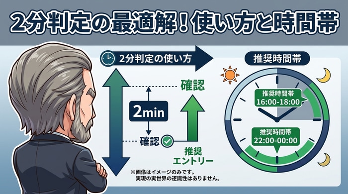2分判定で安定して戦える推奨時間帯（ロンドン・NYオープン直後）