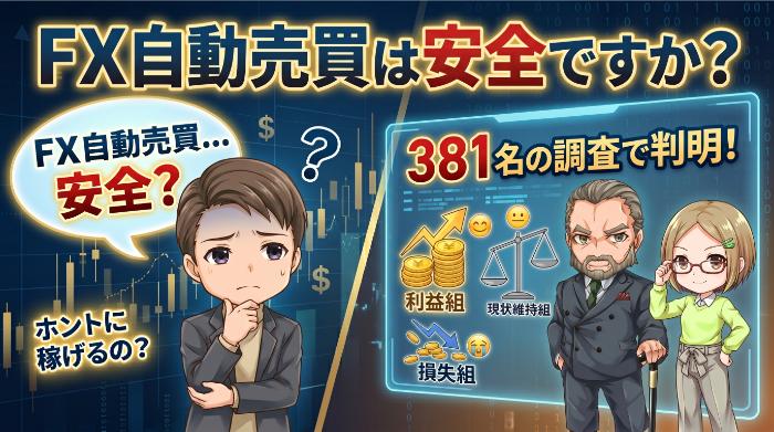 FXの自動売買は安全ですか？381名調査でわかったリアルな収支事情