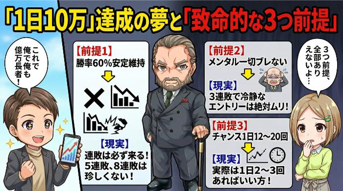 「1日10万」を達成するための必要条件を数字で見てみろ