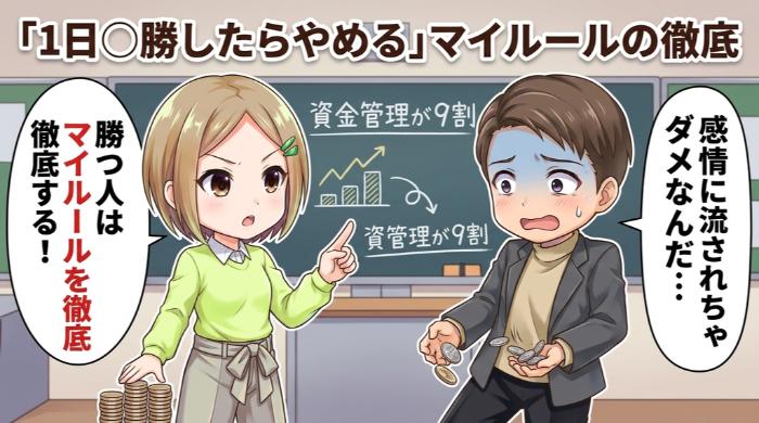 「1日◯勝したらやめる」マイルールの徹底