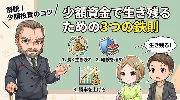 少額資金で生き残るための3つの鉄則