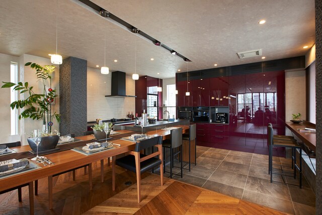 錦糸町のモデルハウスの3階、ダイニング部分