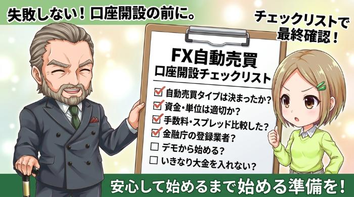 今すぐ確認——FX自動売買の口座開設チェックリスト