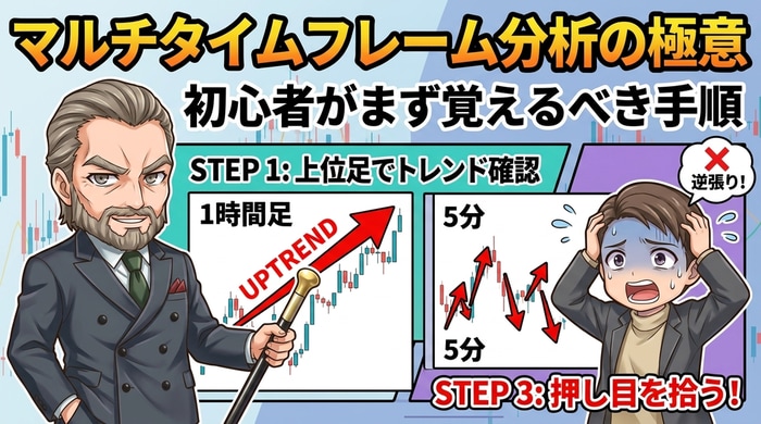 マルチタイムフレーム分析でトレンドを把握