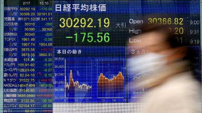 30年半ぶりに見た日経平均3万円