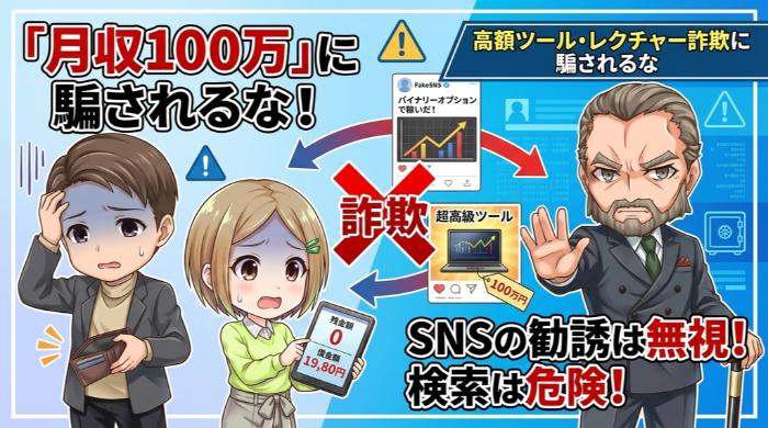 高額ツール・レクチャー詐欺に騙されるな