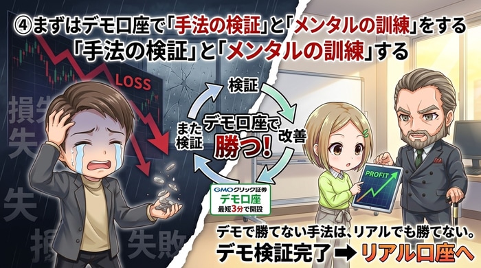 デモトレードで特訓は必須